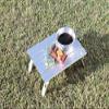 Captain Stag UC-548 Outdoor Table, Aluminum Roll Table, Compact, Nano, Width 13.0 x Depth 8.5 x Height 4.1 inches (330 x 215 x 105 mm), Foldable, Storage Case Included, Anodized view 2