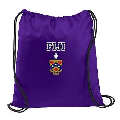 Greekgear FIJI Crest Shield Cinch Sack