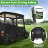 10L0L Deluxe 2 Passenger Golf Cart Enclosure for Club Car Precedent,Onward & Tempo Waterproof Windproof Portable Transparent Golf Cart Rain Enclosures Storage Cover - 57" Roof Fit view 4