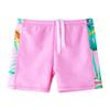 Girls Two Piece Swimsuit Floral UPF 50+ Rash Guard Set Kids Swimwear S324_FlamingoPink_12A Flamingo Pink view 4