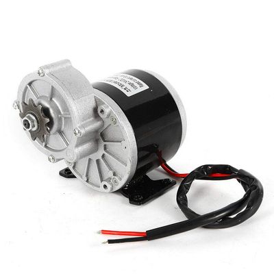 24V 350W Gear Reduction Electric Motor with 9 Tooth Sprocket, 2750 RPM DIY Electric Reduction Motor for e-Bike Scooter Go Kart Bicycle