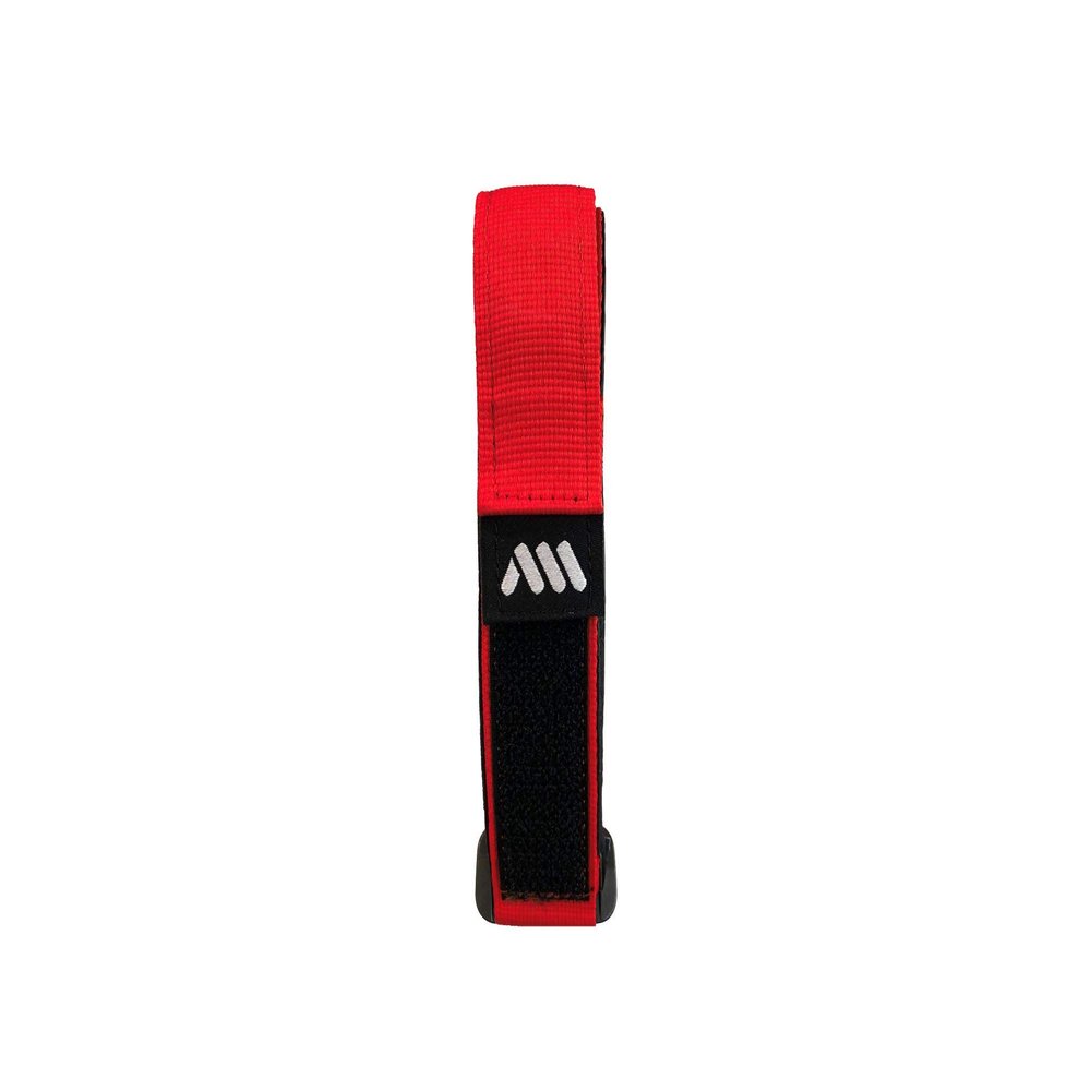 All Mountain Style AMS Hook & Loop Strap to Carry Essentials in case You Flat, Red