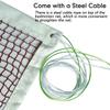 DOURR Outdoor Indoor Badminton Net Replacement with Steel Cable Ropes for Backyard Beach Garden Schoolyard (20 FT x 2.5 FT) view 3