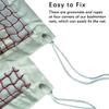 DOURR Outdoor Indoor Badminton Net Replacement with Steel Cable Ropes for Backyard Beach Garden Schoolyard (20 FT x 2.5 FT) view 4