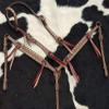 Showman Leather Single Ear Headstall & Breast Collar Set w/Buckstitch Trim & Reins view 2