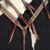 Showman Leather Single Ear Headstall & Breast Collar Set w/Buckstitch Trim & Reins view 4