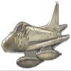 A-4 SKYHAWK LAPEL PIN OR HAT PIN - Size 2 1/2" - VETERAN OWNED BUSINESS view 1