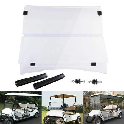 for EZGO TXT 1995-2013 Clear Windshield Folding Acrylic Golf Cart Part Fold Down
