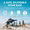 Neso Gigante Portable Beach Tent Sun Shelter - Lightweight Beach Shade Canopy - Easy Setup for Family Outings - Patented Reinforced Corners - UPF 50+ Sun Protection - 8ft Tall, 11 x 11ft - Navy view 3