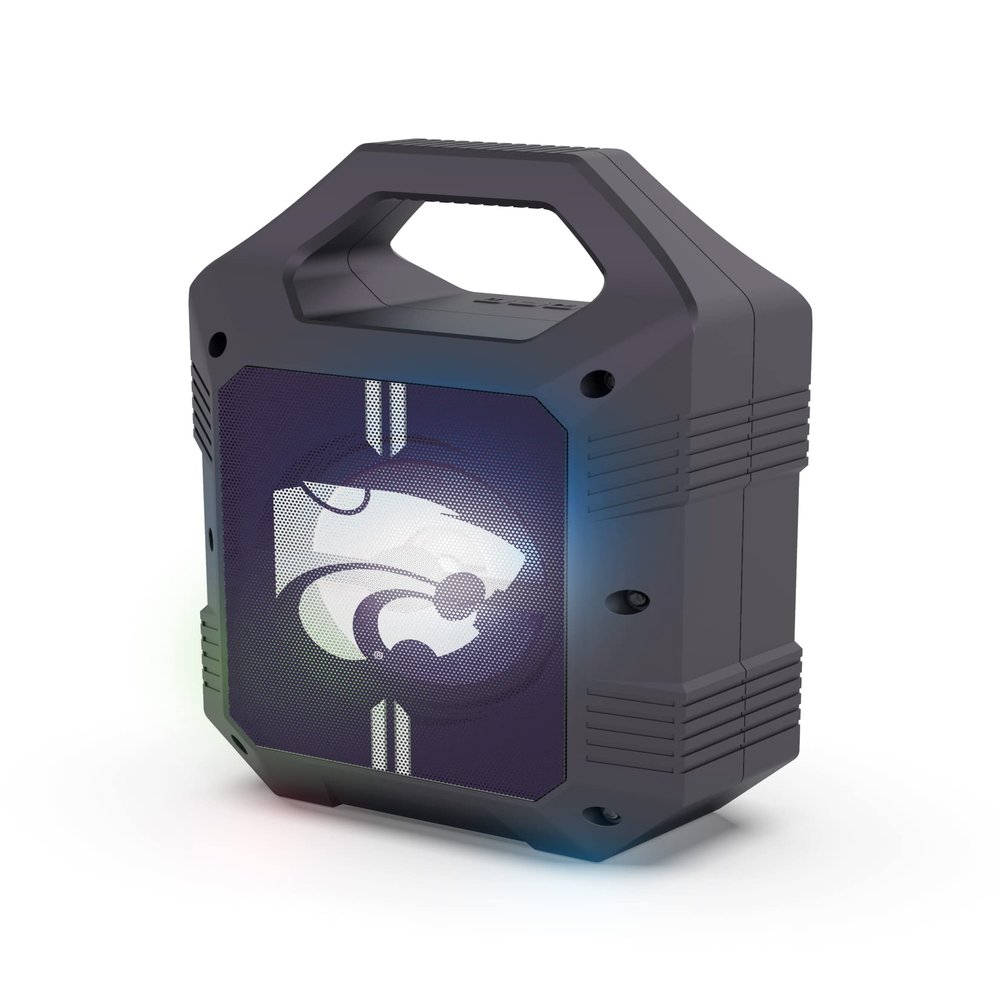 SOAR NCAA ShockBox XL LED Wireless Bluetooth Speaker, Kansas State Wildcats