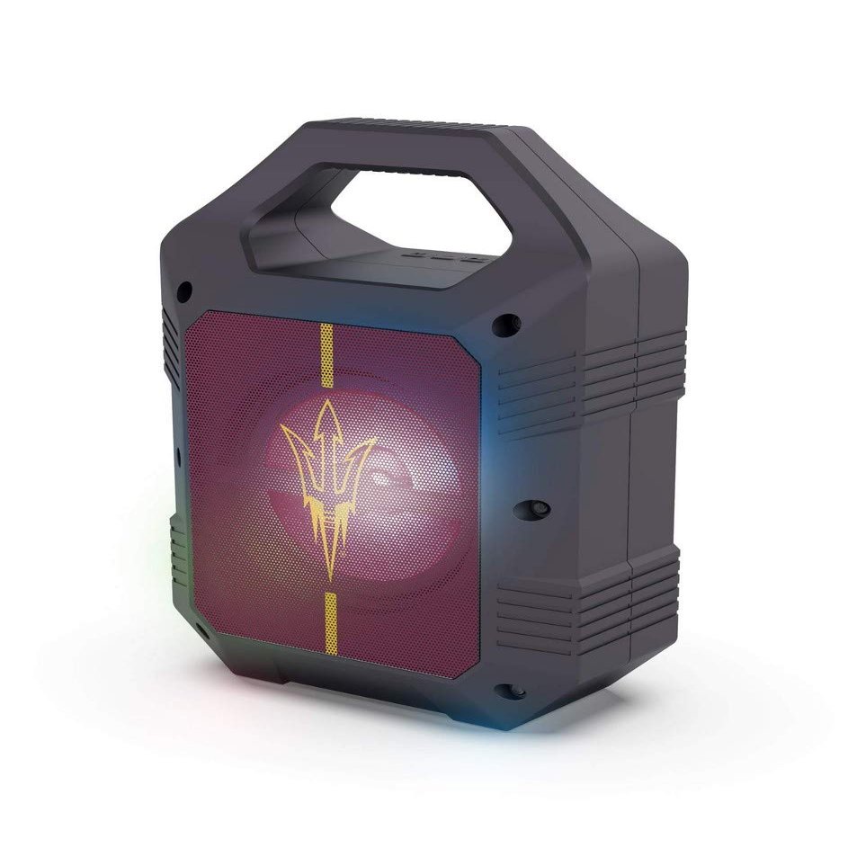 SOAR NCAA ShockBox XL LED Wireless Bluetooth Speaker, Arizona State Sun Devils