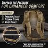 Tru Salute 45L Military Tactical Backpack Large Army 3 Day Assault Pack Molle Bug out Bag Rucksack (Tan) view 3