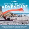 Neso Gigante Portable Beach Tent Sun Shelter - Lightweight Beach Shade Canopy - Easy Setup for Family Outings - Patented Reinforced Corners - UPF 50+ Sun Protection - 8ft Tall, 11 x 11ft - Coral view 2