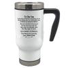 Personalized Custom 17 0z White Travel Mug- To Our Son - To Our Daughter - To Our Grandson - To Our Granddaughter - Graduation Birthday Wedding Anniversary (Our Son) view 1