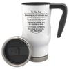 Personalized Custom 17 0z White Travel Mug- To Our Son - To Our Daughter - To Our Grandson - To Our Granddaughter - Graduation Birthday Wedding Anniversary (Our Son) view 2