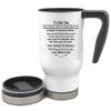 Personalized Custom 17 0z White Travel Mug- To Our Son - To Our Daughter - To Our Grandson - To Our Granddaughter - Graduation Birthday Wedding Anniversary (Our Son) view 3