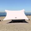 Neso Gigante Portable Beach Tent Sun Shelter - Lightweight Beach Shade Canopy - Easy Setup for Family Outings - Patented Reinforced Corners - UPF 50+ Sun Protection - 8ft Tall, 11 x 11ft - White view 1