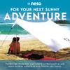 Neso Gigante Portable Beach Tent Sun Shelter - Lightweight Beach Shade Canopy - Easy Setup for Family Outings - Patented Reinforced Corners - UPF 50+ Sun Protection - 8ft Tall, 11 x 11ft - White view 2