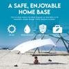Neso Gigante Portable Beach Tent Sun Shelter - Lightweight Beach Shade Canopy - Easy Setup for Family Outings - Patented Reinforced Corners - UPF 50+ Sun Protection - 8ft Tall, 11 x 11ft - White view 3