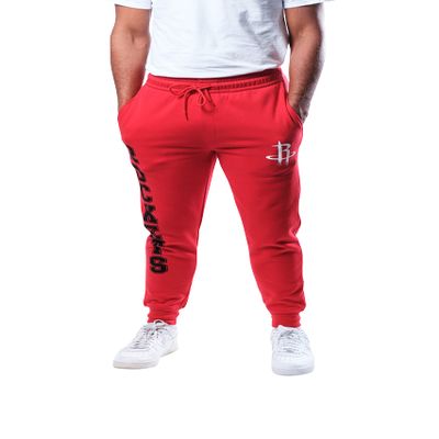 Ultra Game NBA Men's Super Soft Team Jogger Sweatpants, Houston Rockets, Team Color, Small