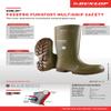 DUNLOP 16" Purofort Food Pro Multigrip Steel Toe EH Waterproof Pull On Work Boot Green/Brown - 5183155 view 2