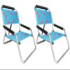 2 Pack of Neso Lightweight Water Resistant Beach Chairs with Shoulder Strap and Slip Pocket - Folds Thin (Flamingos) view 1