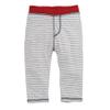 Mud Pie Baby Boys Infant Pull-On Reversible Stripe Pants (6-9M, Red), 6-9 Months view 2