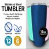South Dakota Coyotes Proud Mom and Dad 16 oz Insulated Stainless Steel Tumblers 2 Pack Black. Officially Licensed Collegiate Product view 2