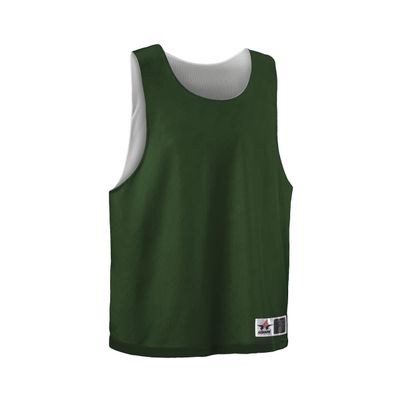 Alleson Athletic Women's Standard Lacrosse Reversible Pinnie, Forest/White, XX-Small/X-Small
