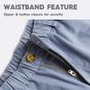 maamgic Men's Classic-fit 5.5" Cotton Casual Shorts Elastic Waistband with Multi-Pocket Daily Wear Walking Summer Outfit Blue 33 view 2
