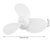 Boat Motor Propeller, 7 1/4 5-A 3 Blades Aluminum Boat Propeller Outboard Motor Marine Propeller Compatible for view 3