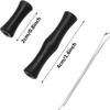 Sumind 6 Sets Bowstring Finger Guards Archery Bowstring Finger Protector for Hunting (Black) view 3