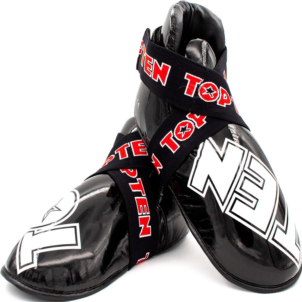 TOP TEN Superlight Competition Foot Guard - Black, Size S