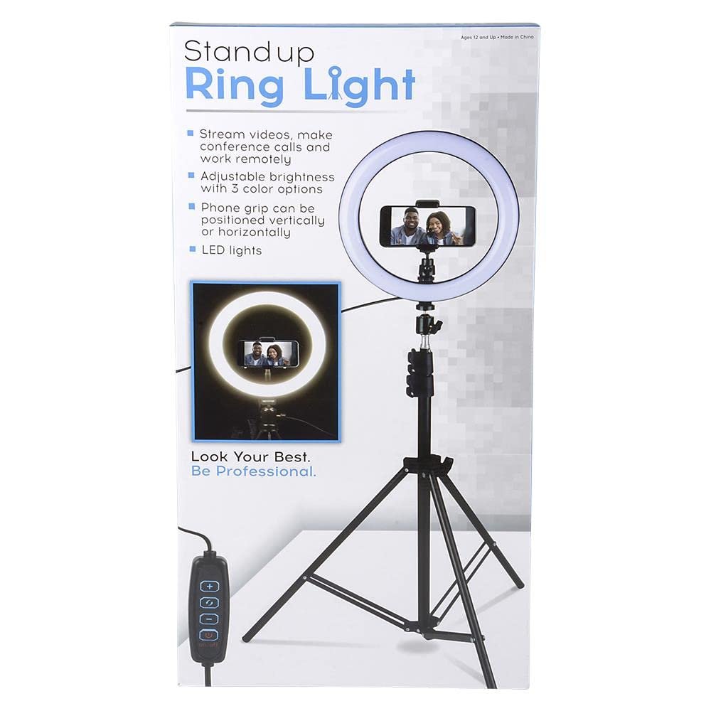 Rhode Island Novelty 10" Ring Light Standup Stream Set, 1 Set per Order
