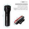 MOMODESIGN Bike HL02+RL03KIT Bicycle Light Kit, Zoomable USB Front Light & Rear Light, Super Bright, Multiple Lighting & Flashing Modes, Universal Fit view 4