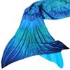 Mermaid Tail and Monofin for Swimming with MER-Shield Tip Protection, Adult Sizes (Blue Lagoon - Turquoise Monofin, Adult S (JS 4-6)) view 2
