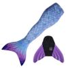 Mermaid Tail and Monofin for Swimming with MER-Shield Tip Protection, Adult Sizes (Aurora Borealis - Lavender Monofin, Adult M (JM 8-10)) view 1