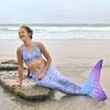Mermaid Tail and Monofin for Swimming with MER-Shield Tip Protection, Adult Sizes (Aurora Borealis - Lavender Monofin, Adult M (JM 8-10)) view 3