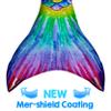 Mermaid Tail and Monofin for Swimming with MER-Shield Tip Protection, Adult Sizes (Hawaiian Rainbow - Lavender Monofin, Adult M (JM 8-10)) view 4