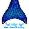 Mermaid Tail and Monofin for Swimming with MER-Shield Tip Protection, Adult Sizes (Ocean Deep - Blue Monofin, Adult L (JL 12-16)) view 3