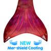 Mermaid Tail and Monofin for Swimming with MER-Shield Tip Protection, Adult Sizes (Fiji Red - Red Monofin, Adult S (JS 4-6)) view 3