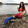 Mermaid Tail and Monofin for Swimming with MER-Shield Tip Protection, Adult Sizes (Super Siren - Blue Monofin, Adult L (JL 12-16)) view 4