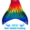 Mermaid Tail and Monofin for Swimming with MER-Shield Tip Protection, Adult Sizes (Seven Seas - Blue Monofin, Adult S (JS 4-6)) view 3