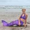 Mermaid Tail and Monofin for Swimming with MER-Shield Tip Protection, Adult Sizes (Paradise Purple - Purple Monofin, Adult M (JM 8-10)) view 3