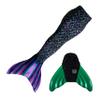 Mermaid Tail and Monofin for Swimming with MER-Shield Tip Protection, Adult Sizes (Dragon Tail - Green Monofin, Adult M (JM 8-10)) view 1