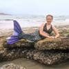 Mermaid Tail and Monofin for Swimming with MER-Shield Tip Protection, Adult Sizes (Dragon Tail - Green Monofin, Adult M (JM 8-10)) view 3