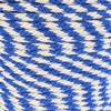 Derby Rope 3/8 x 500 Solid Braid Multifilament Utility Propylene Rope, All Purpose MFP, Soft Touch Equestrian Derby Rope,Cord for Crafts, Sports, Landscaping, Horse Tack, Pets & Dcor Blue and White view 2