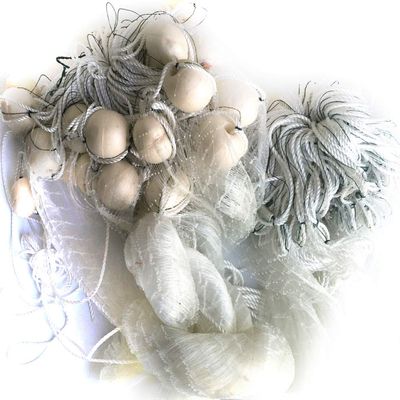 FREGITO Runing Water Trail Net, 6cm Mesh Fishing Gill Net, Weighted Monofilament Seine Nets, 2 M - 6 M High, 20 M -100m Length