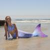 Mermaid Tail and Monofin for Swimming with MER-Shield Tip Protection, Adult Sizes (Aurora Borealis - Pink Monofin, Adult L (JL 12-16)) view 3