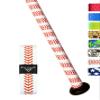 Ballpark Elite Bat Grip Tape for Baseball/Softball | 1.10 MM Precut Baseball Bat Grip Replacement | Red and White Baseball Stitch view 1